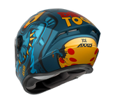 Axxis Draken Dinotoon Full Face Helmet - Matt Blue